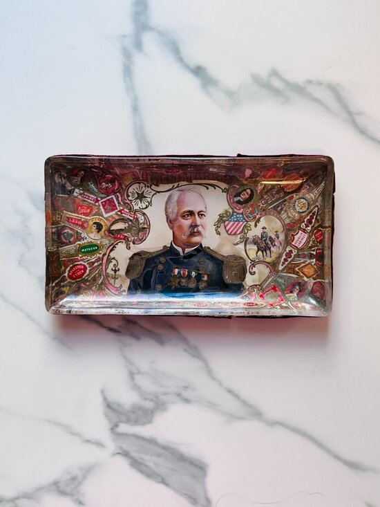 Other - Vintage Decorative Military / Cigar Label Trinket Tray